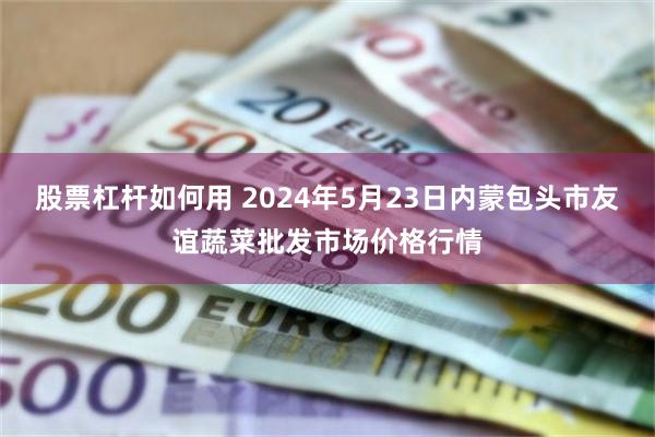 股票杠杆如何用 2024年5月23日内蒙包头市友谊蔬菜批发市场价格行情