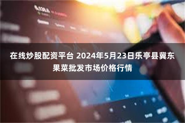 在线炒股配资平台 2024年5月23日乐亭县冀东果菜批发市场价格行情