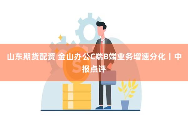 山东期货配资 金山办公C端B端业务增速分化丨中报点评