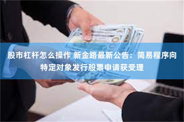 股市杠杆怎么操作 新金路最新公告：简易程序向特定对象发行股票申请获受理