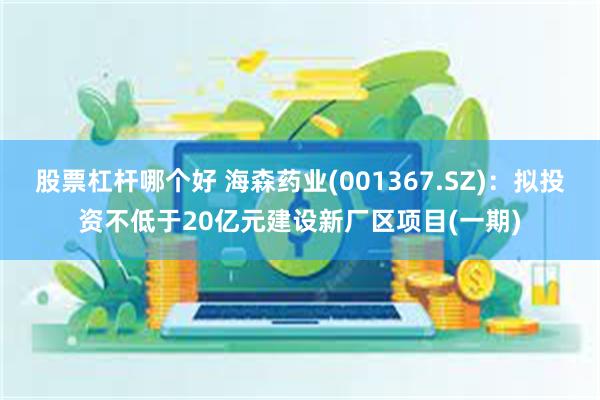 股票杠杆哪个好 海森药业(001367.SZ)：拟投资不低于20亿元建设新厂区项目(一期)